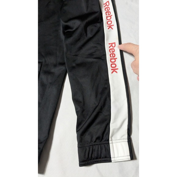 REEBOK TRAINING ESSENTIALS Men Large Black Linear Logo Track Jacket NEW READ - Picture 5 of 16